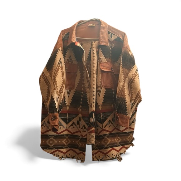 1.4.3. Story by Line Up Jackets & Blazers - NEW|No Tags|Never Worn|Western print Shacket| New-No Tags| 1X|
